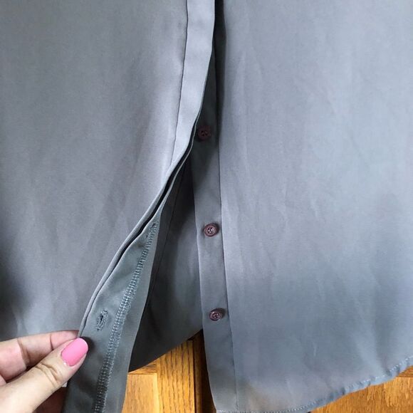 Revolve Krisa Women’s Surplice Back Chiffon Long Sleeve Blouse - M - Picture 5 of 14